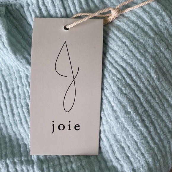 NWT Joie Seafoam Mint Green Gauze Button Open Back Cropped Tank Top - M - Picture 12 of 14